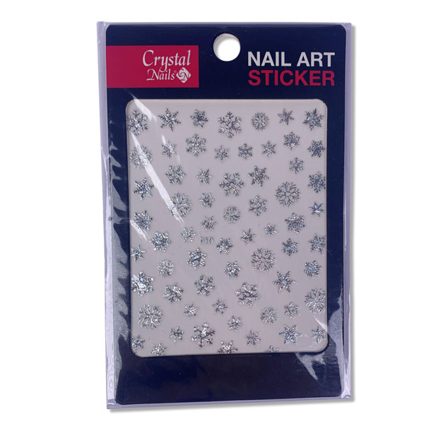 Stamping lacquer-chrome gold nail stickers (910) frosty snowflake